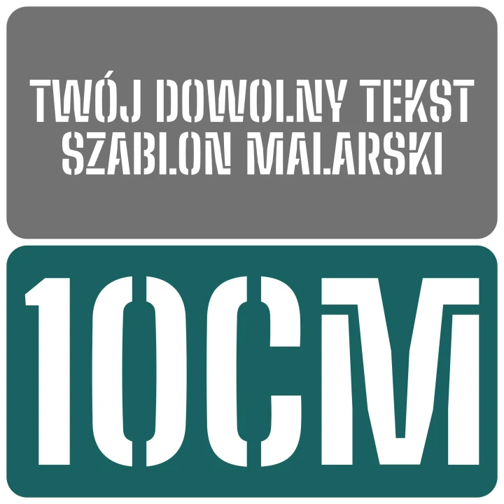 Szablon czcionka Big Shoulders Stencil 10cm