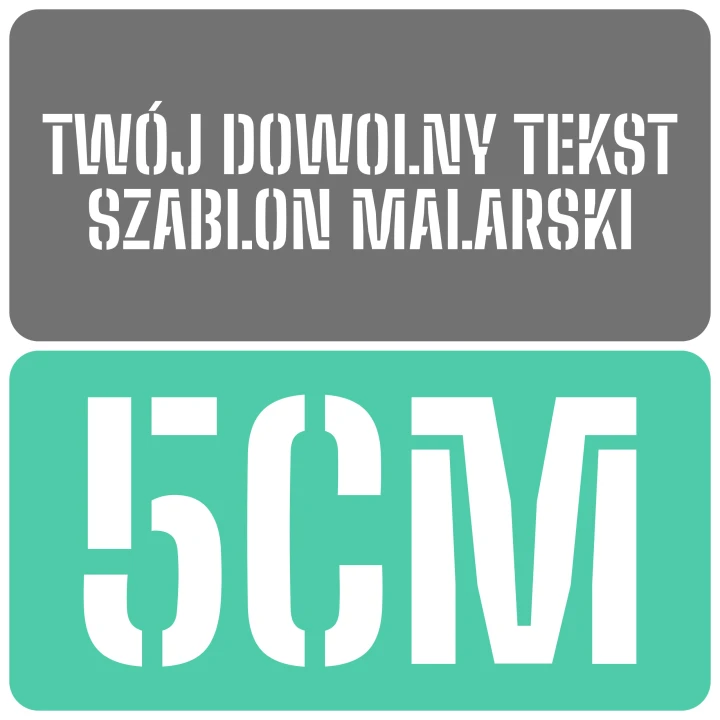 Szablon czcionka Big Shoulders Stencil 5cm
