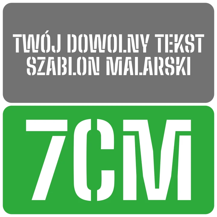 Szablon czcionka Big Shoulders Stencil 7cm