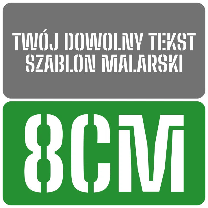 Szablon czcionka Big Shoulders Stencil 8cm
