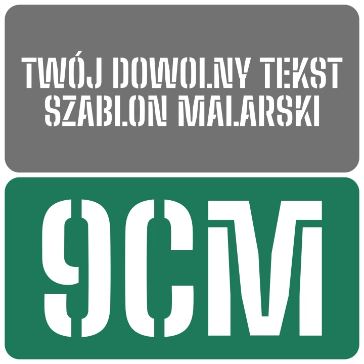 Szablon czcionka Big Shoulders Stencil 9cm