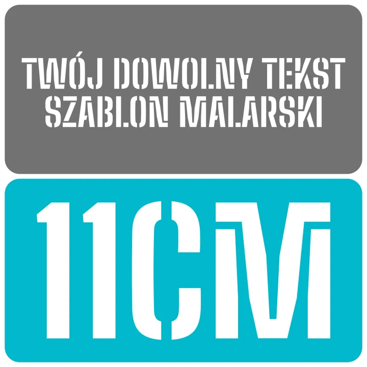 Szablon czcionka Big Shoulders Stencil 11cm