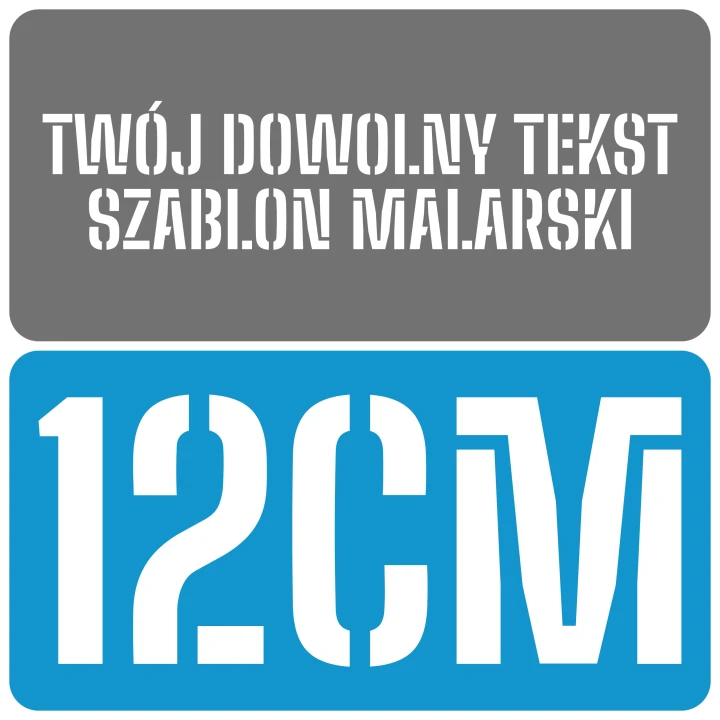 Szablon czcionka Big Shoulders Stencil 12cm