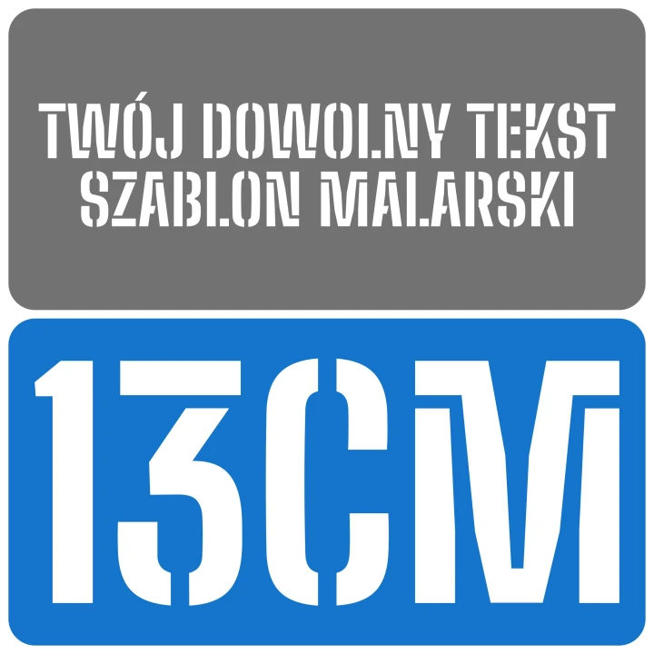 Szablon czcionka Big Shoulders Stencil 13cm