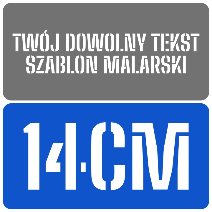 Szablon czcionka Big Shoulders Stencil 14cm