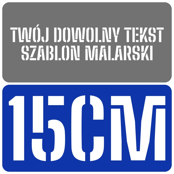Szablon czcionka Big Shoulders Stencil 15cm