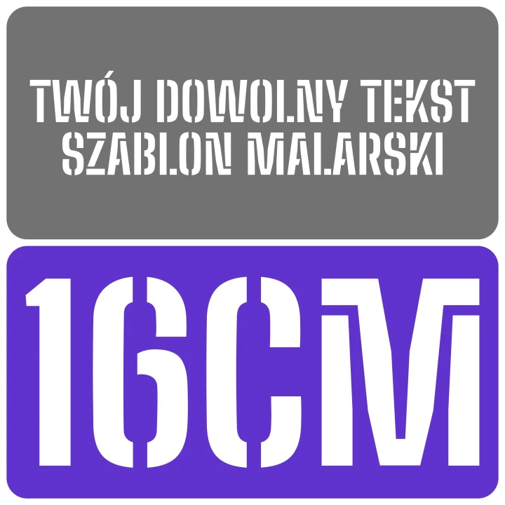 Szablon czcionka Big Shoulders Stencil 16cm