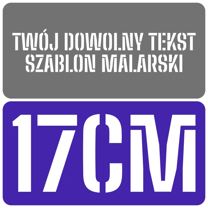 Szablon czcionka Big Shoulders Stencil 17cm