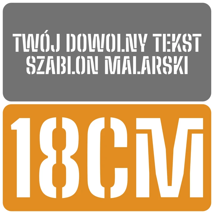 Szablon czcionka Big Shoulders Stencil 18cm