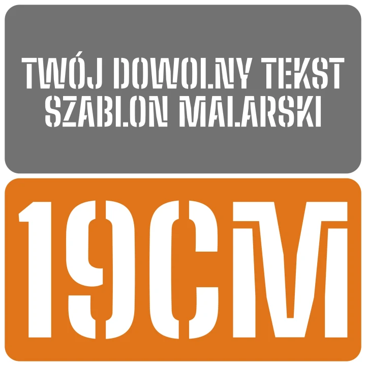 Szablon czcionka Big Shoulders Stencil 19cm