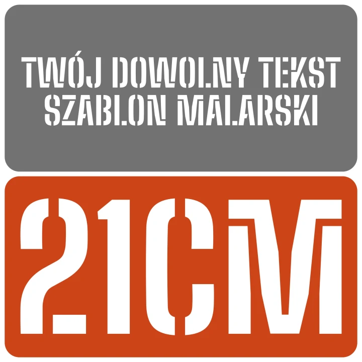 Szablon czcionka Big Shoulders Stencil 21cm