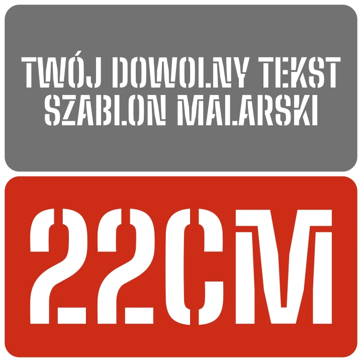Szablon czcionka Big Shoulders Stencil 22cm