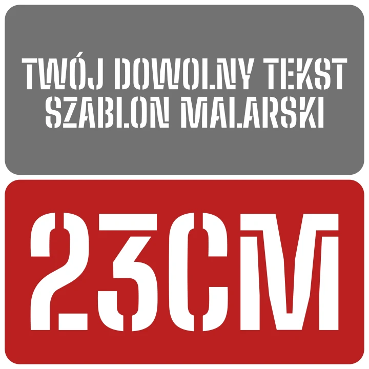 Szablon czcionka Big Shoulders Stencil 23cm