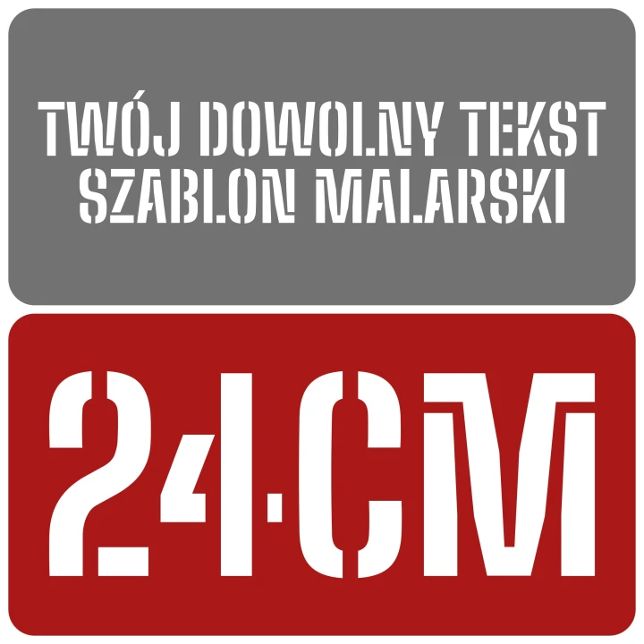 Szablon czcionka Big Shoulders Stencil 24cm