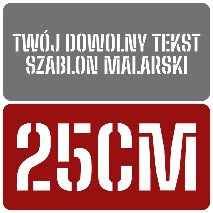 Szablon czcionka Big Shoulders Stencil 25cm