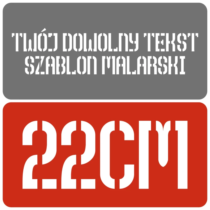 Szablon styl klasyczny 22cm