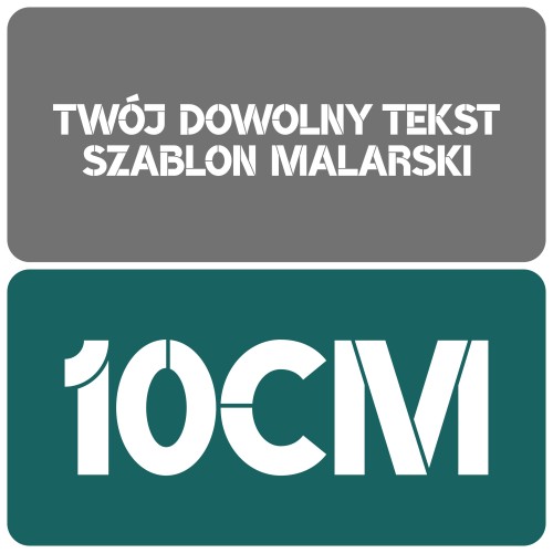 Szablon czcionka BroshK 10cm