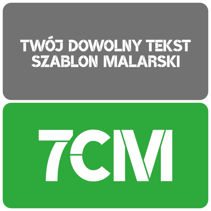 Szablon czcionka BroshK 7cm