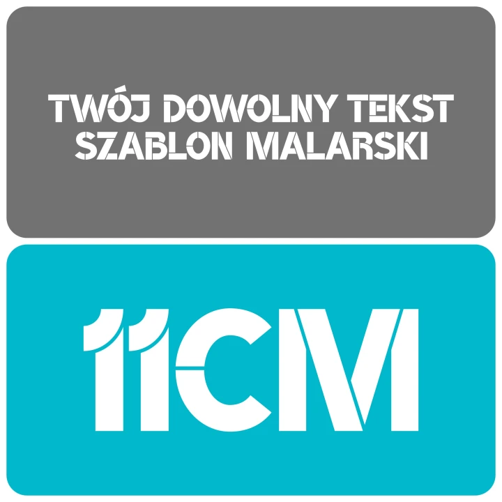 Szablon czcionka BroshK 11cm