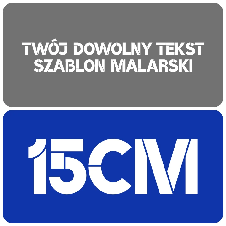 Szablon czcionka BroshK 15cm