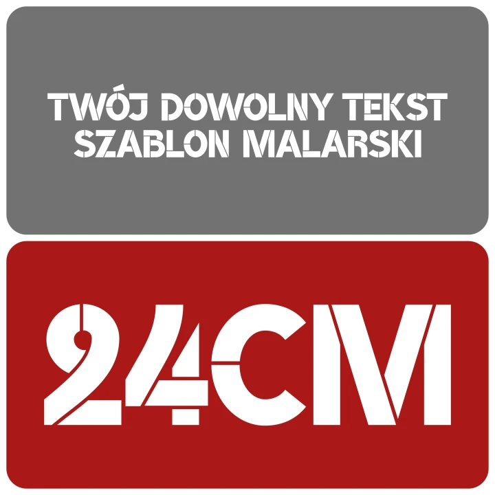 Szablon czcionka BroshK 24cm