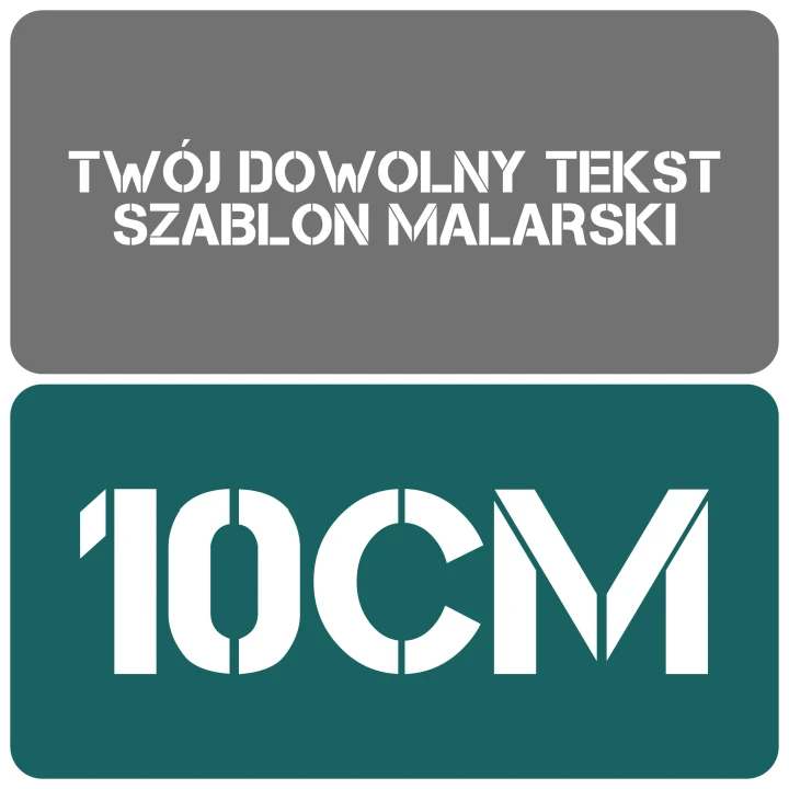 Szablon styl minimalistyczny 10cm