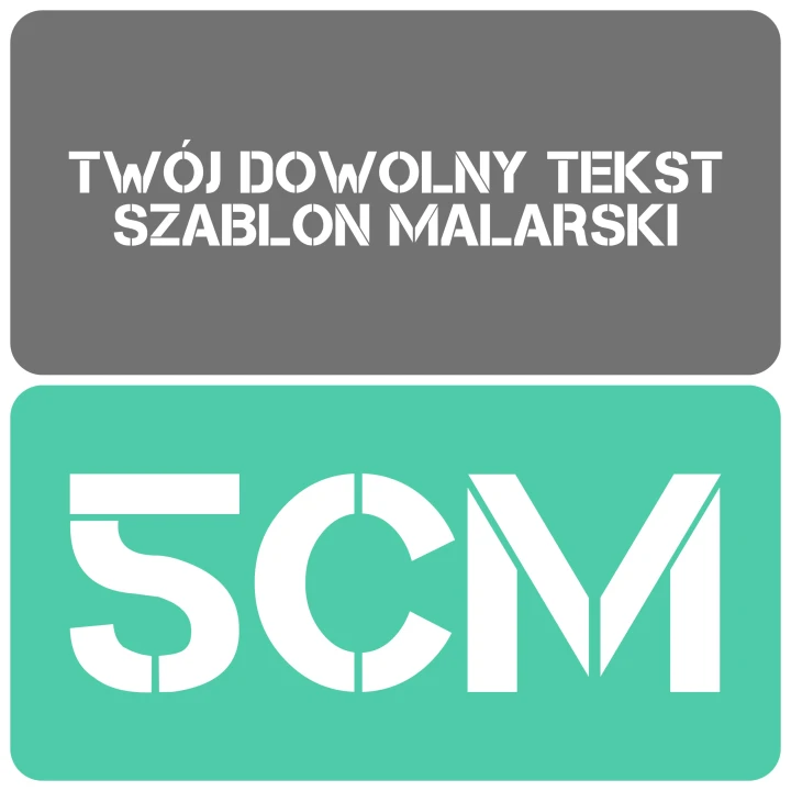 Szablon styl minimalistyczny 5cm