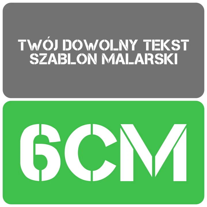 Szablon styl minimalistyczny 6cm
