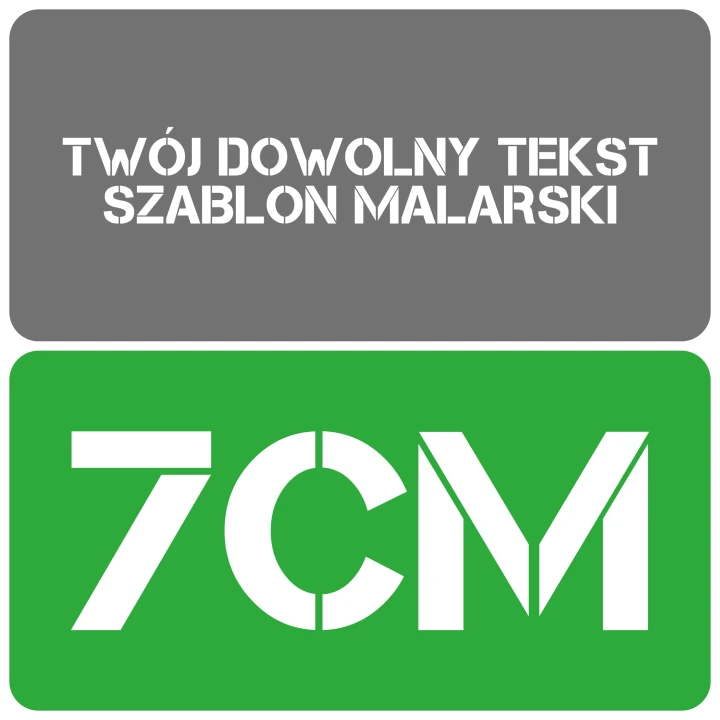 Szablon styl minimalistyczny 7cm