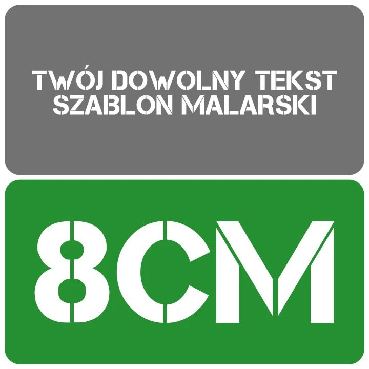 Szablon styl minimalistyczny 8cm