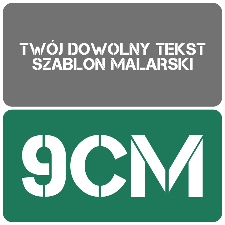 Szablon styl minimalistyczny 9cm