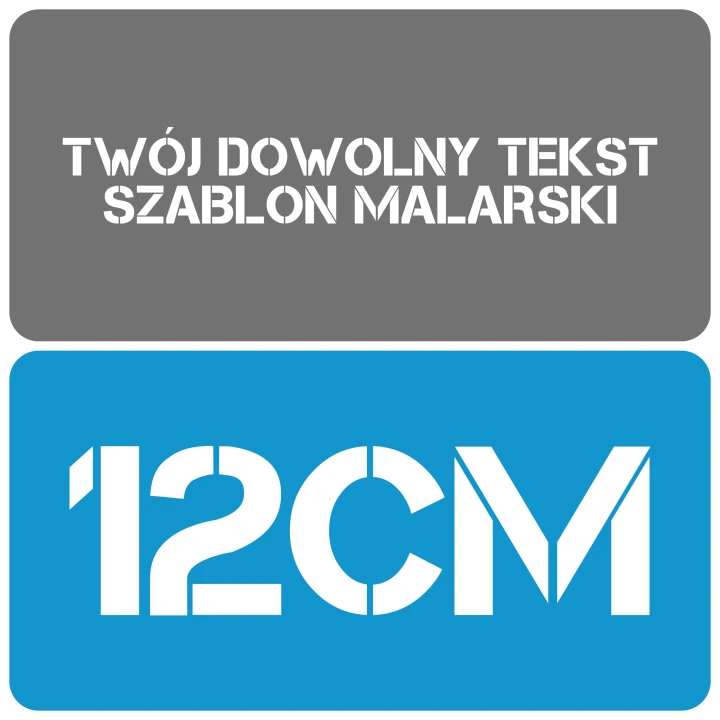 Szablon styl minimalistyczny 12cm
