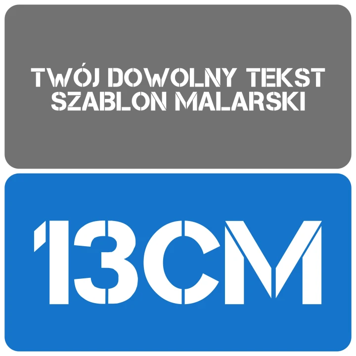 Szablon styl minimalistyczny 13cm