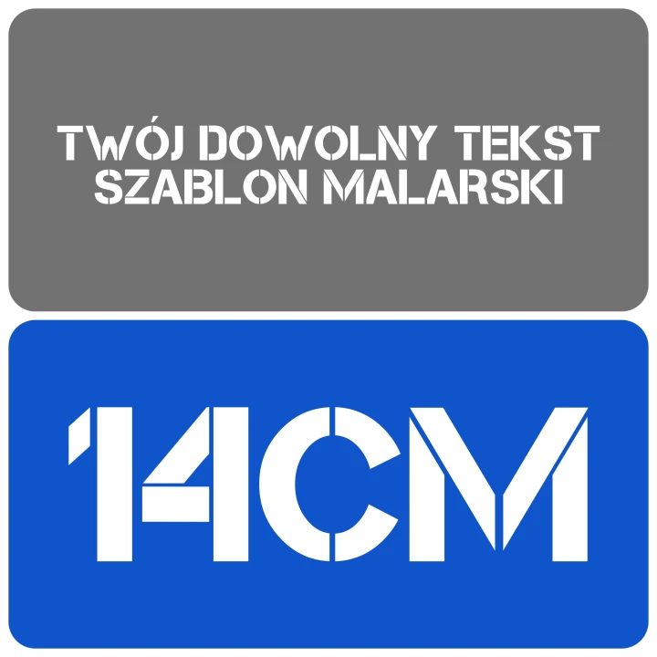 Szablon styl minimalistyczny 14cm