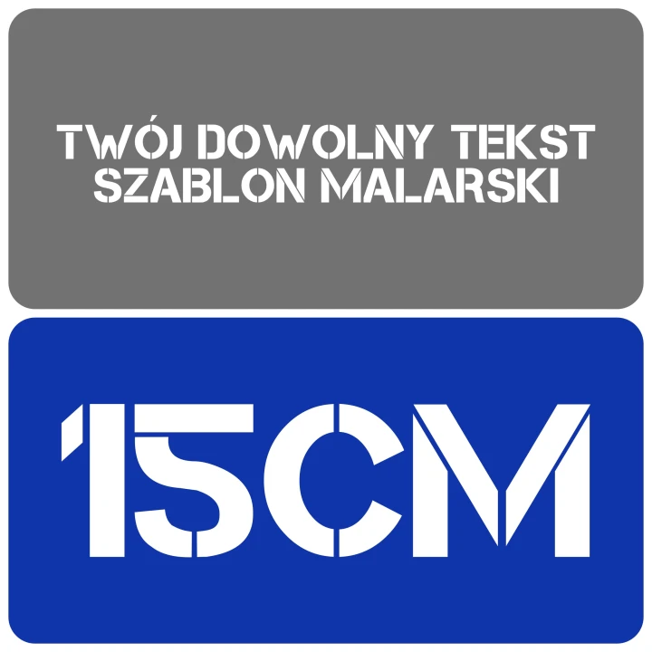 Szablon styl minimalistyczny 15cm