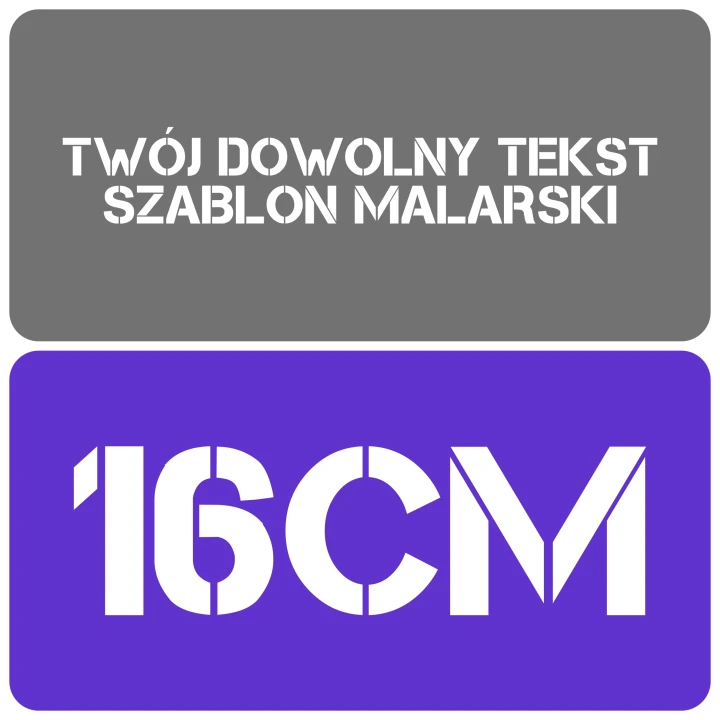 Szablon styl minimalistyczny 16cm