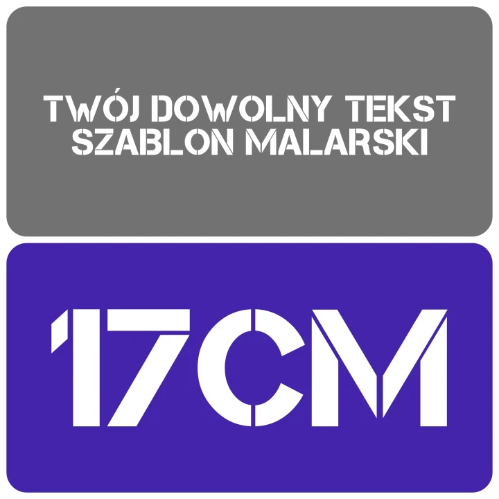Szablon styl minimalistyczny 17cm