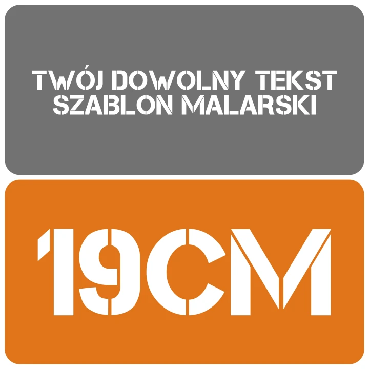 Szablon styl minimalistyczny 19cm