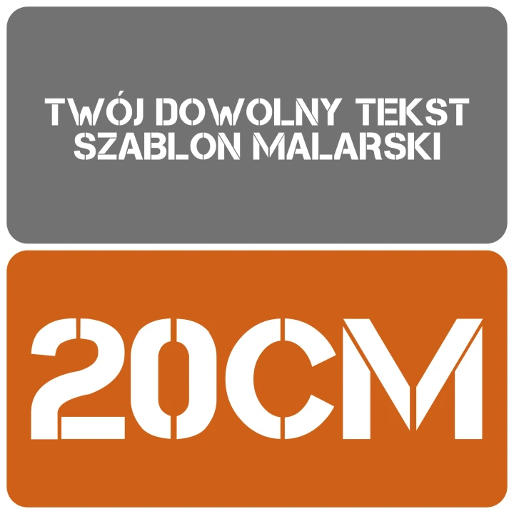 Szablon styl minimalistyczny 20cm