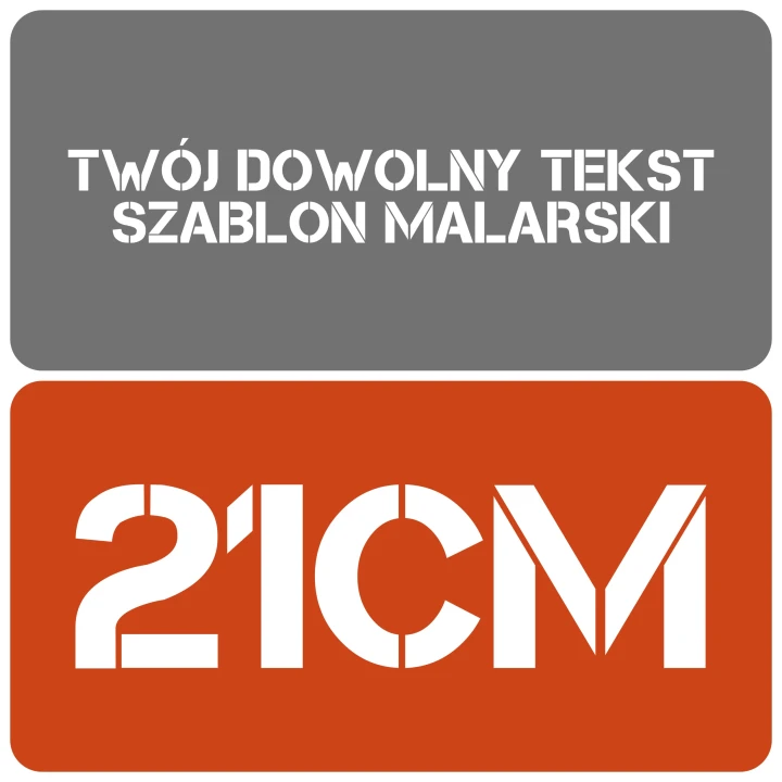 Szablon styl minimalistyczny 21cm