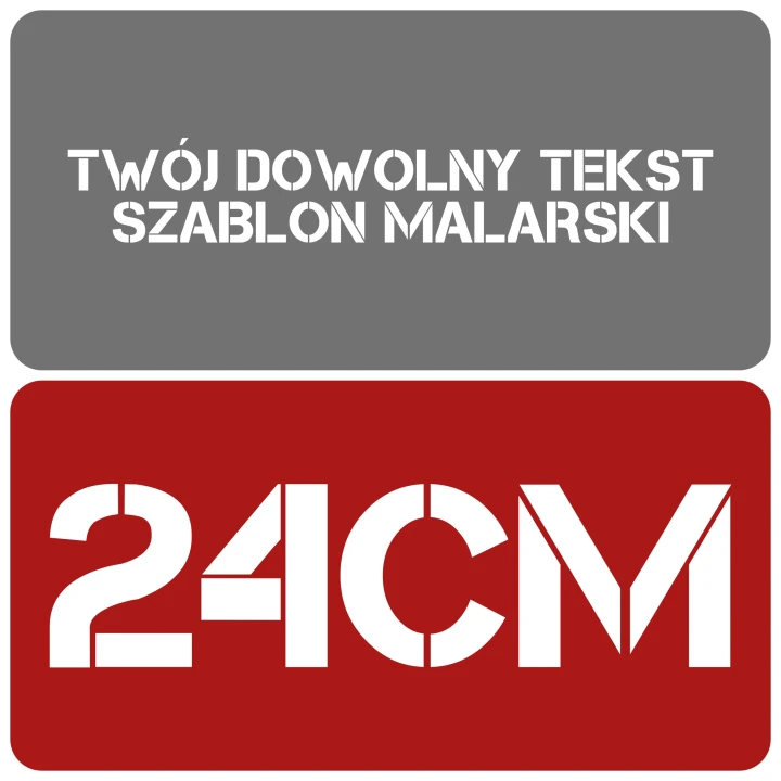 Szablon styl minimalistyczny 24cm