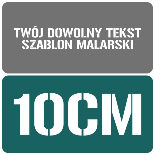Szablon styl wojskowy 10cm