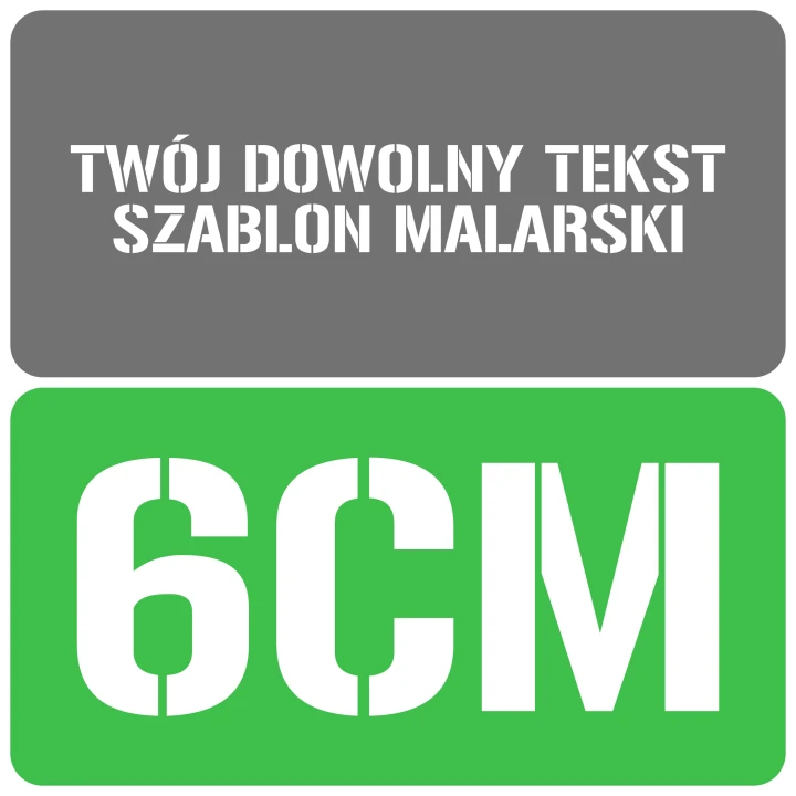 Szablon styl wojskowy 6cm