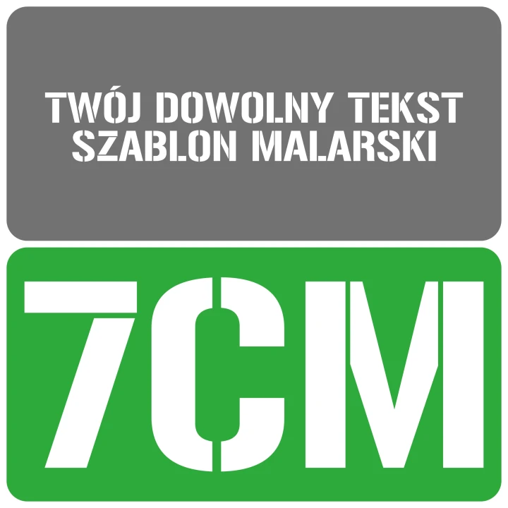 Szablon styl wojskowy 7cm