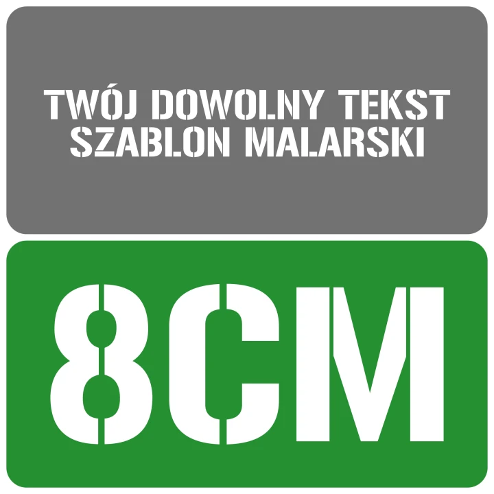 Szablon styl wojskowy 8cm