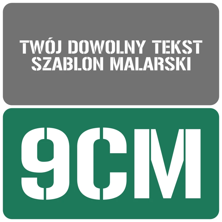 Szablon styl wojskowy 9cm