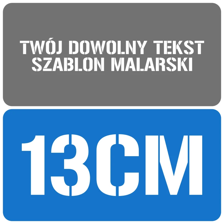 Szablon styl wojskowy 13cm