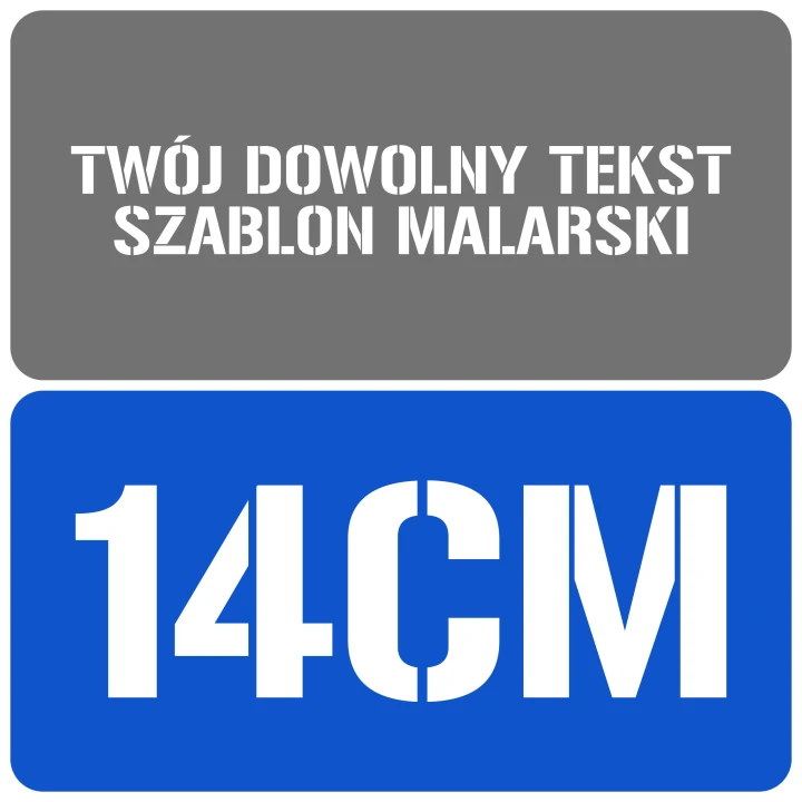 Szablon styl wojskowy 14cm