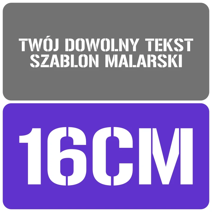 Szablon styl wojskowy 16cm
