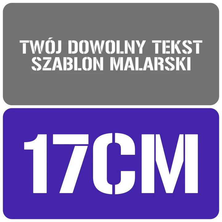 Szablon styl wojskowy 17cm